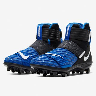 Nike Force Savage Elite 2 TD Football Rasenschuhe, breit black/royal blue 43 EU