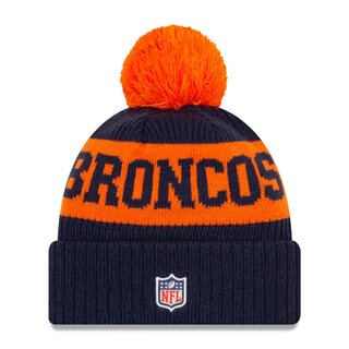 NFL Bobble Knit Wintermütze Team Denver Broncos
