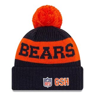 NFL Bobble Cuff Knit Team New Chicago Bears with Bear Logo