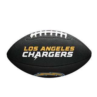 Wilson NFL Los Angeles Chargers Logo Mini Football - black