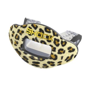 Shock Doctor Fur Max AirFlow Mouthguard,with Strap - Leopard