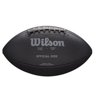 Wilson WTF1846 NFL Jet Black Composite Football Official Size, Gre 9 - black