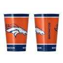 NFL Denver Broncos paper cups, 20 pieces