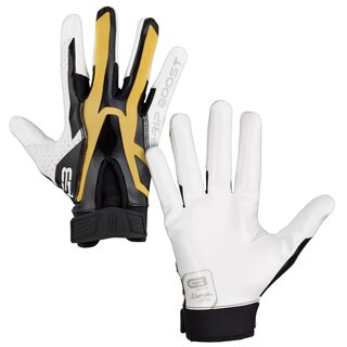 Grip Boost Stealth 4.0 American Football Receiver Gloves black/yellow/white 2XL