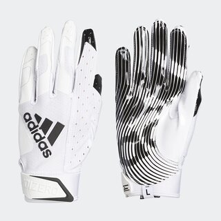adidas adizero 9.0  AF1166 American Football Receiver Handschuhe - weiß-schwarz Gr. L