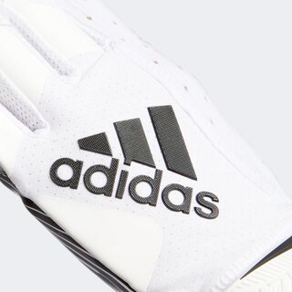 adidas adizero 9.0  AF1166 American Football Receiver Handschuhe - weiß-schwarz Gr. L