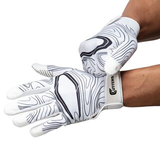 Cutters S150 Gameday Receiver Topo  Gloves white S/M