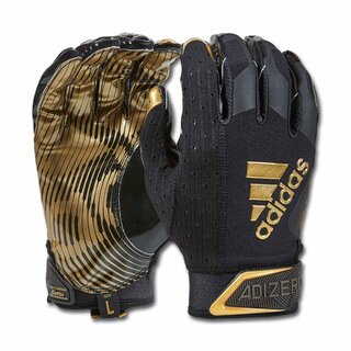 adidas adizero 9.0  AF1166 194 American Football Receiver Gloves - black-gold
