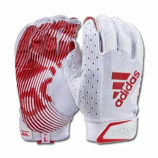 adidas adizero 9.0  AF1166 114 Receiver Gloves - white-red