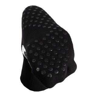 Badass compression non-slip sports socks, anti-slip fitness socks knee length - black size XL(46-48)