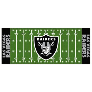 NFL American Football Teppich, Fuballplatz Lufer 75 x180 cm - Team Las Vegas Raiders