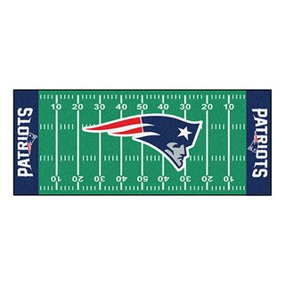 NFL American Football Rug, Football Field Runner 75 x180 cm - Team New England Patriots