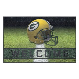 NFL American Football Door Mat 45 x75 cm - Team Green Bay Packers