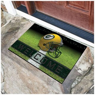 NFL American Football Gummi-Trmatte, Fumatte 45 x75 cm - Team Green Bay Packers