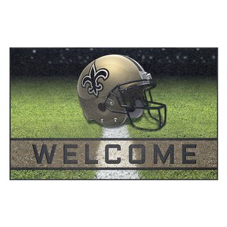 NFL American Football Door Mat 45 x75 cm - Team New Orleans Saints