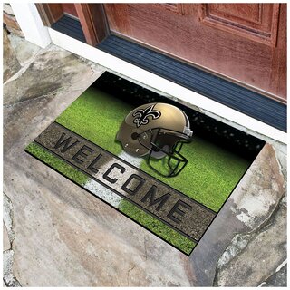 NFL American Football Gummi-Trmatte, Fumatte 45 x75 cm - Team New Orleans Saints