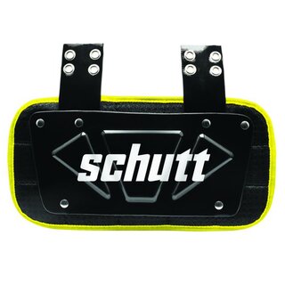 Schutt Neon Varsity Back Plate, Backplate Senior - black neon yellow
