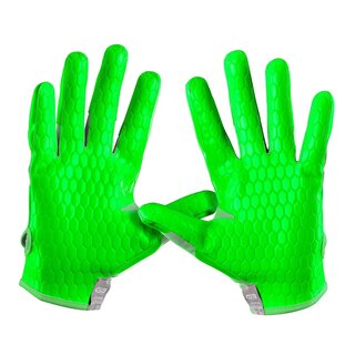 Grip Boost DNA American Football Receiver Gloves, Engineered Grip lime green XL