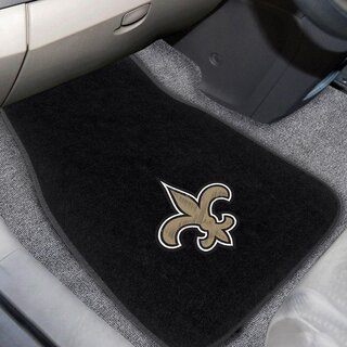 Embroidered NFL Car Mat Set, NFL Car Carp - Team New Orleans Saints