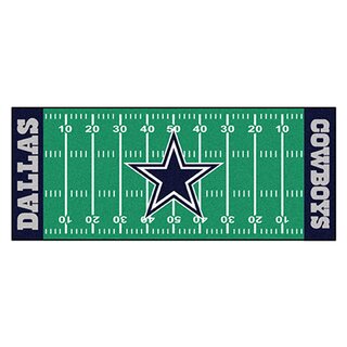 NFL American Football Rug, Football Field Runner 75 x180 cm - Team Dallas Cowboys