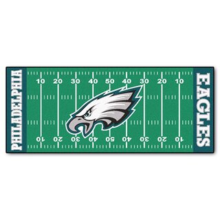 NFL American Football Rug, Football Field Runner 75 x180 cm - Team Philadelphia Eagles