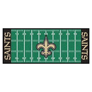 NFL American Football Rug, Football Field Runner 75 x180 cm - Team New Orleans Saints