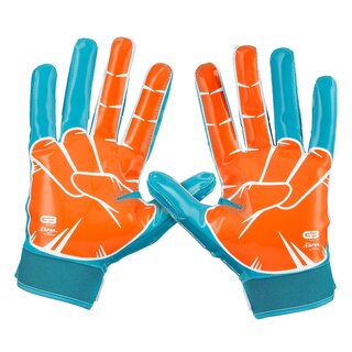 Grip Boost Stealth 4.0 PEACE 2.0 American Football Receiver Handschuhe - azurblau Gr. L