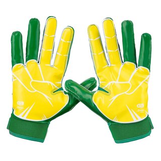 Grip Boost Stealth 4.0 PEACE 2.0 American Football Receiver Handschuhe - kelly green Gr. M