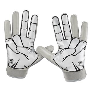 Grip Boost Stealth 4.0 PEACE 2.0 American Football Receiver Gloves silver XL