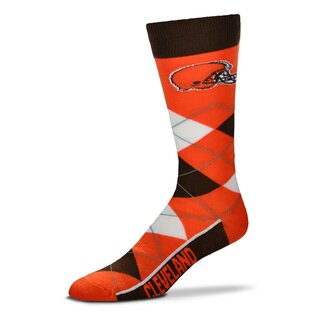For Bare Feet NFL Cleveland Browns Socken Argyle Lineup
