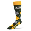 For Bare Feet NFL Green Bay Packers Socken Argyle Lineup