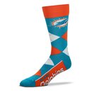 For Bare Feet NFL Miami Dolphins Socken Argyle Lineup