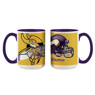 NFL Minnesota Vikings Logo und Helm Tasse 445ml, Becher