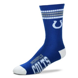For Bare Feet NFL Indianapolis Colts Sport Socken 4-Stripe Deuce