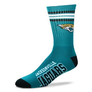 For Bare Feet NFL Jacksonville Jaguars Sport Socken 4-Stripe Deuce
