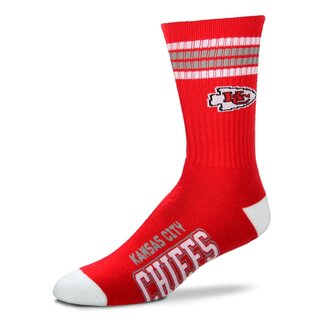 For Bare Feet NFL Kansas City Chiefs Sport Socken 4-Stripe Deuce