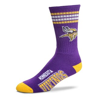 For Bare Feet NFL Minnesota Vikings Sport Socken 4-Stripe Deuce