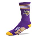 For Bare Feet NFL Minnesota Vikings Sport Socken 4-Stripe...