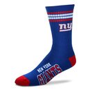For Bare Feet NFL New York Giants Sport Socken 4-Stripe...