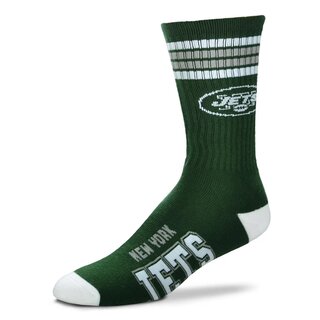 For Bare Feet NFL New York Jets Sport Socken 4-Stripe Deuce