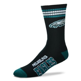 For Bare Feet NFL Philadelphia Eagles Sport Socken 4-Stripe Deuce