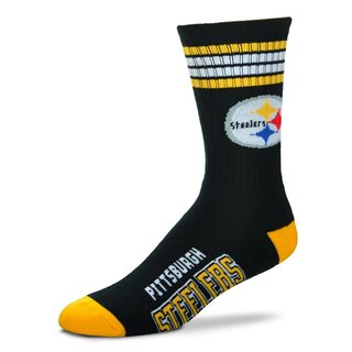 For Bare Feet NFL Pittsburgh Steelers Sport Socken 4-Stripe Deuce