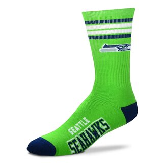 For Bare Feet NFL Seattle Seahawks Sport Socken 4-Stripe Deuce