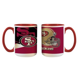 NFL San Francisco 49ers Logo und Helm Tasse 445ml, Becher