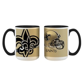 NFL New Orleans Saints Logo und Helm Tasse 445ml, Becher