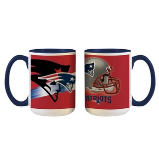 NFL New England Patriots Logo and Helmet Mug 445ml