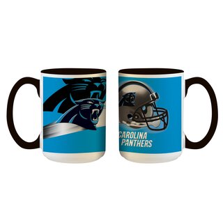 NFL Carolina Panthers Logo und Helm Tasse 445ml, Becher