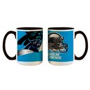 NFL Carolina Panthers Logo und Helm Tasse 445ml, Becher