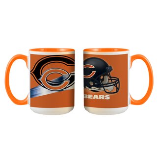 NFL Chicago Bears Logo und Helm Tasse 445ml, Becher