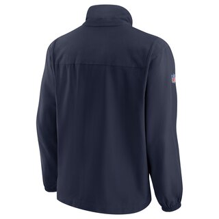 Nike NFL Woven FZ Jacket New England Patriots, navy-rot - Gr. M